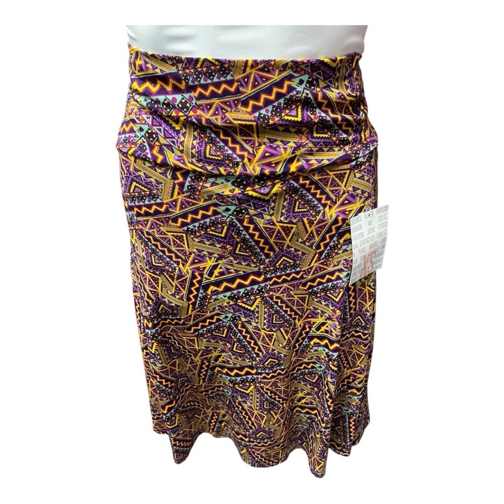 LuLaRoe  - NWT - Azure Vibrant Geometric Skirt
